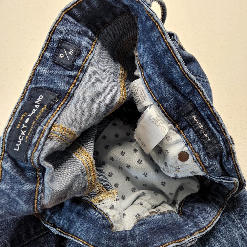 🍉 Luck Brand Jeans Hayden Crop Size 10 - Picture 4 of 4